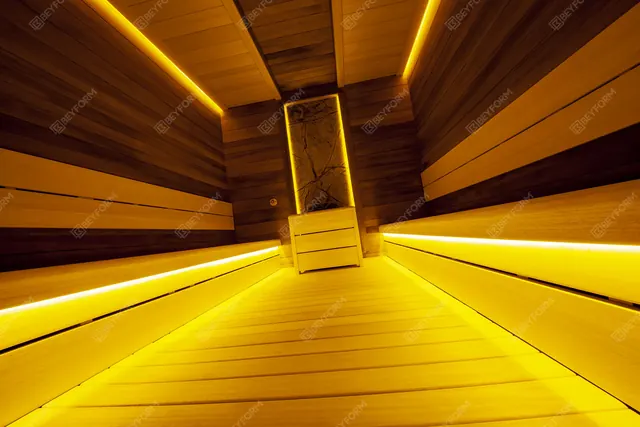 Ahşap sauna uygulaması